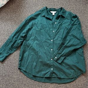 Old Navy Deep Green Oversized Shirt
